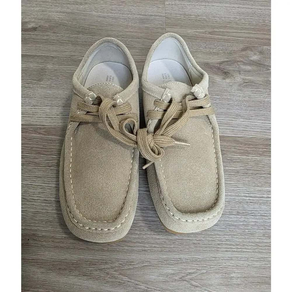 Project Cloud Wally Suede Moc Toe Casual Shoes Men's Size 8.5 Beige Comfort